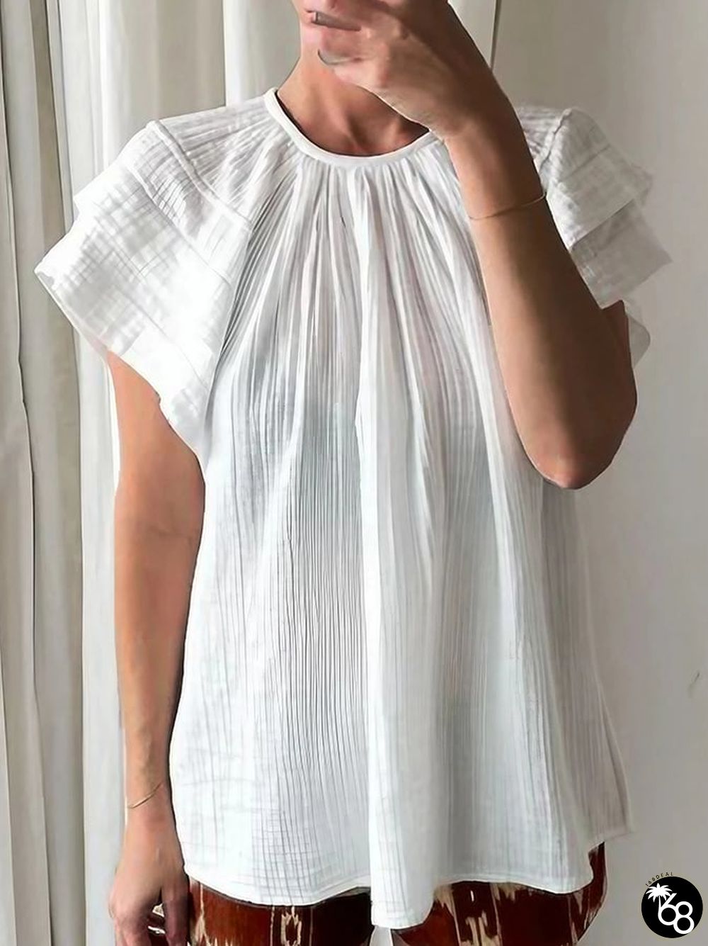 Trendy Loose Solid Cotton Shirt | 168DEAL