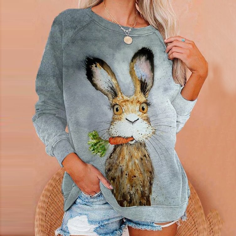 Easter cute bunny casual sweater