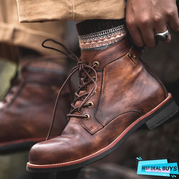 Vintage Goodyear Handmade Genuine Leather Boots