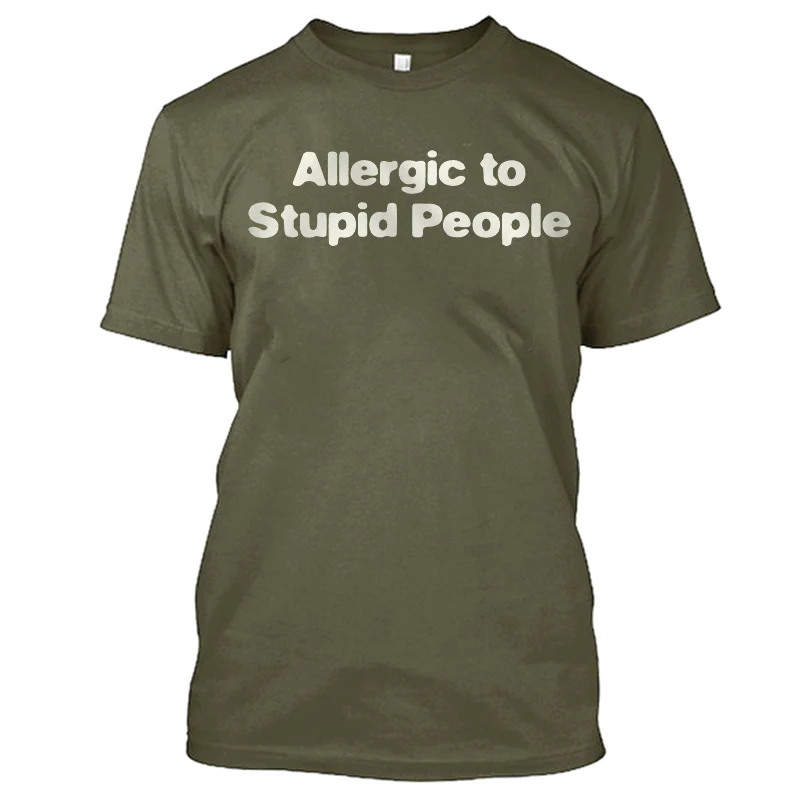 Allergic To Stupid People Men's T-shirt