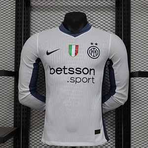 2024/2025 Long Sleeve Player Version Inter Milan Away Football Jersey1:1 Quality Thai