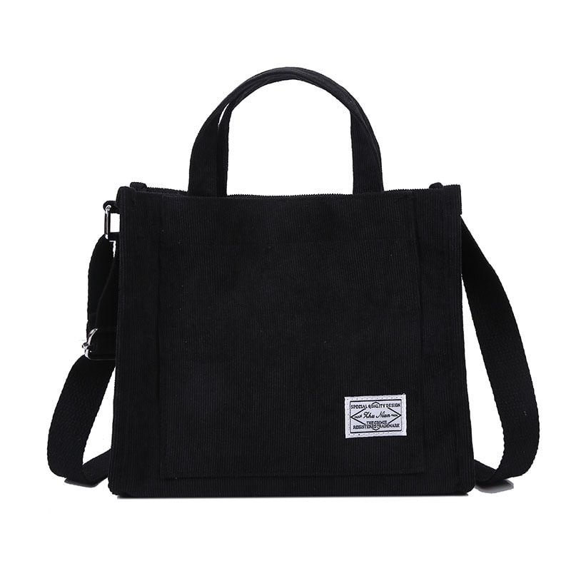 Women Shoulder Bag 2021 Small Tote Bag Girl Fashion Handbags Solid Color Shopper Bag Vintage Simple Book Corduroy Crossbody Bags