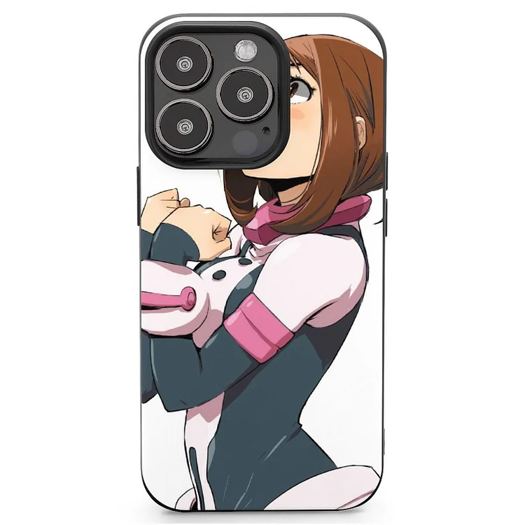 Ochaco Uraraka Anime My Hero Academia Phone Case(20) Mobile Phone Shell IPhone 13 and iPhone14 Pro Max and IPhone 15 Plus Case - Heather Prints Shirts