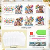 6Pcs anniversaire chien-bricolage carte de voeux