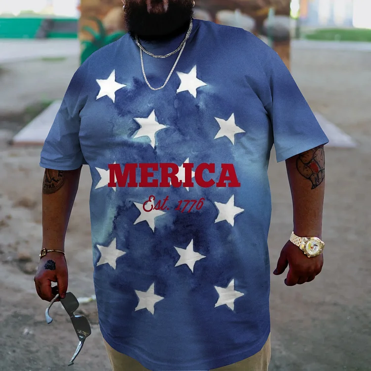 Plus Size Men's American Star T-Shirt