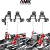 AMK Shock Towers Mount, 4pcs CNC Aluminum Alloy Front & Rear Shock Towers Mount for 1/10 RC Crawler TRX-4 Bronco K5 G500 Defender TRX-4 Upgrade Part (4pcs Black Shock Towers Mount)