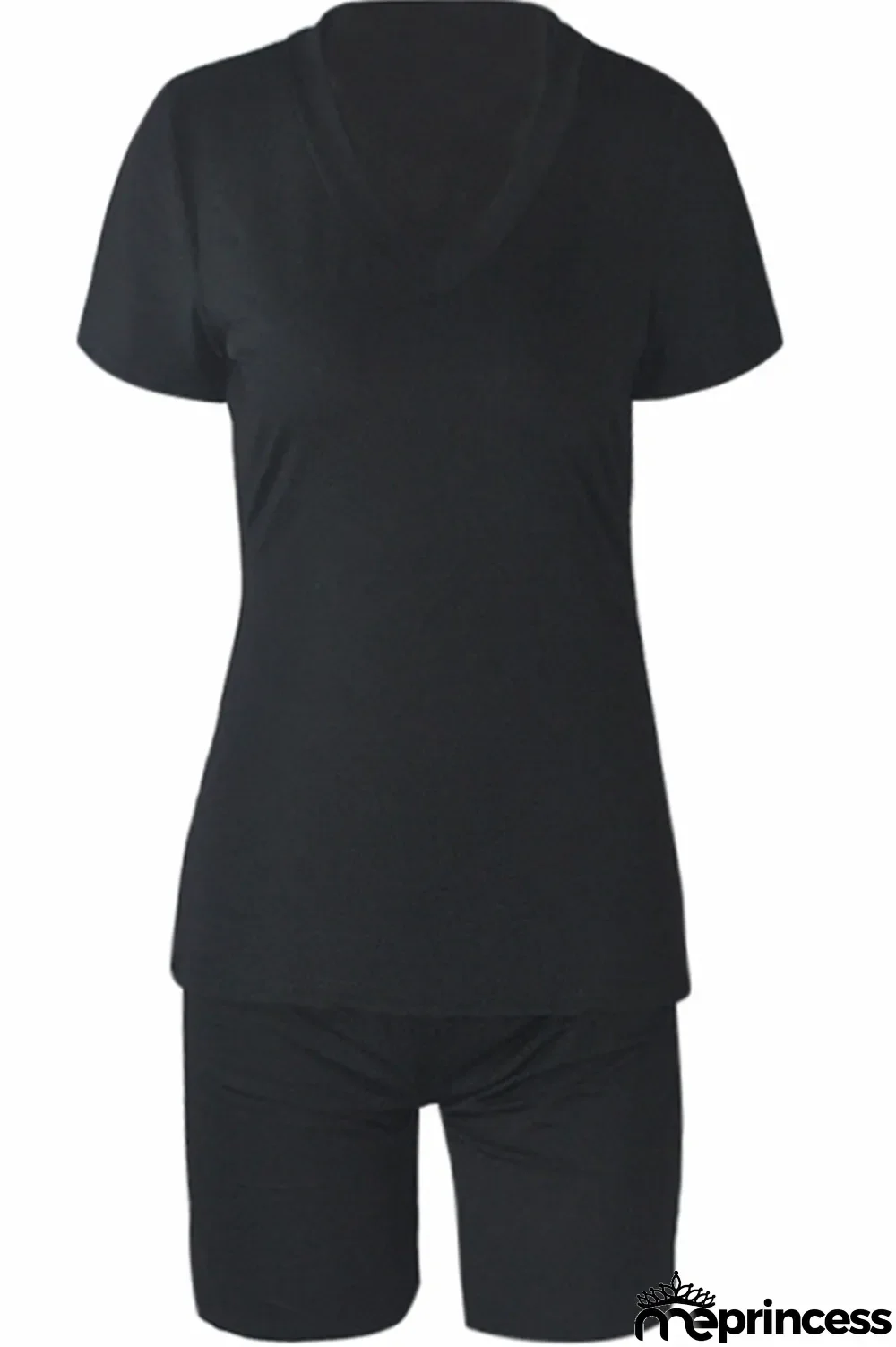 Blue Milk Silk Casual Sexy Solid Two Piece Suits pencil Short Sleeve