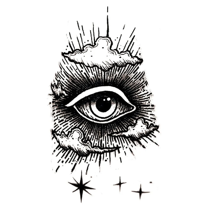 Waterproof Temporary Tattoo Stickers Butterfly Tiger Feather Design Tattoo Children Black Body Art Fake Tattoos for Men Women