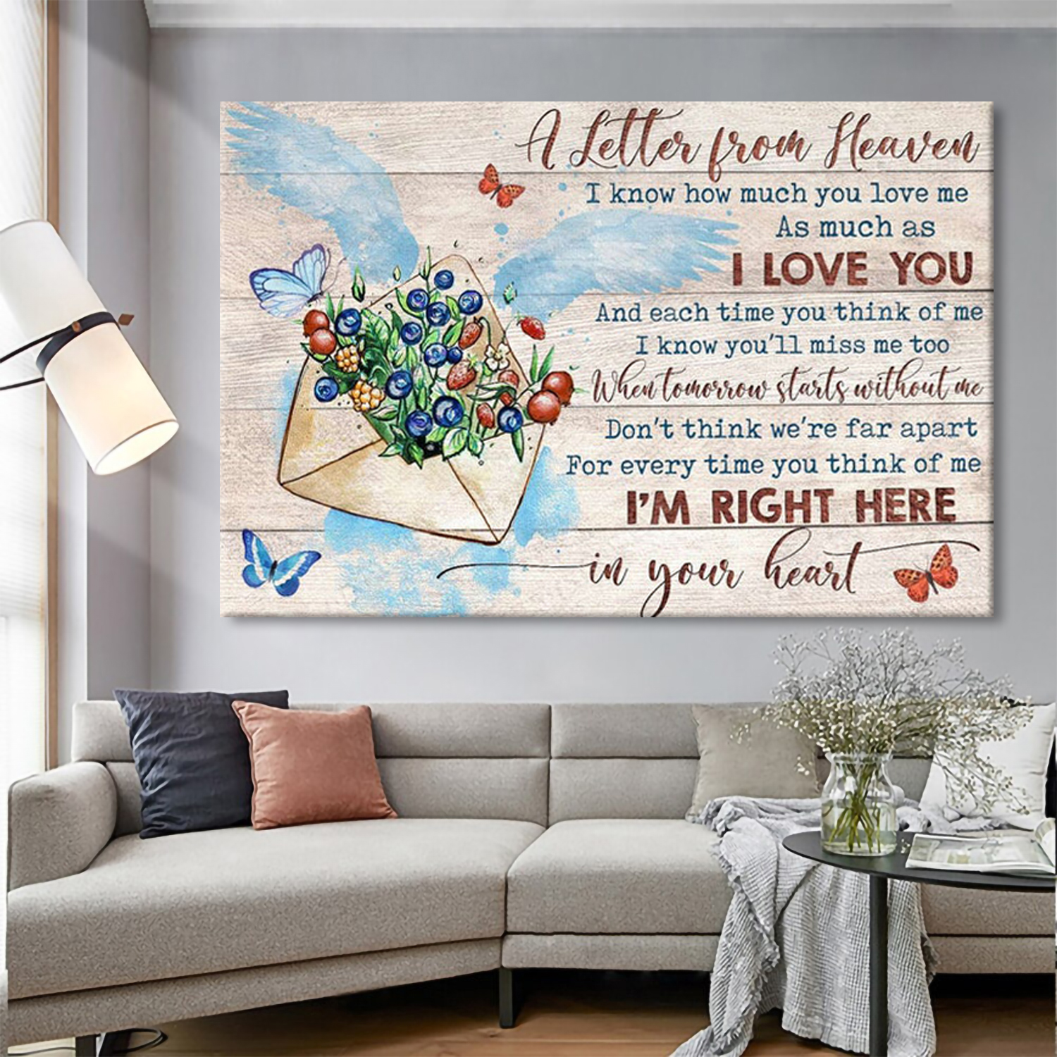 I LOVE YOU  Canvas Wall Art