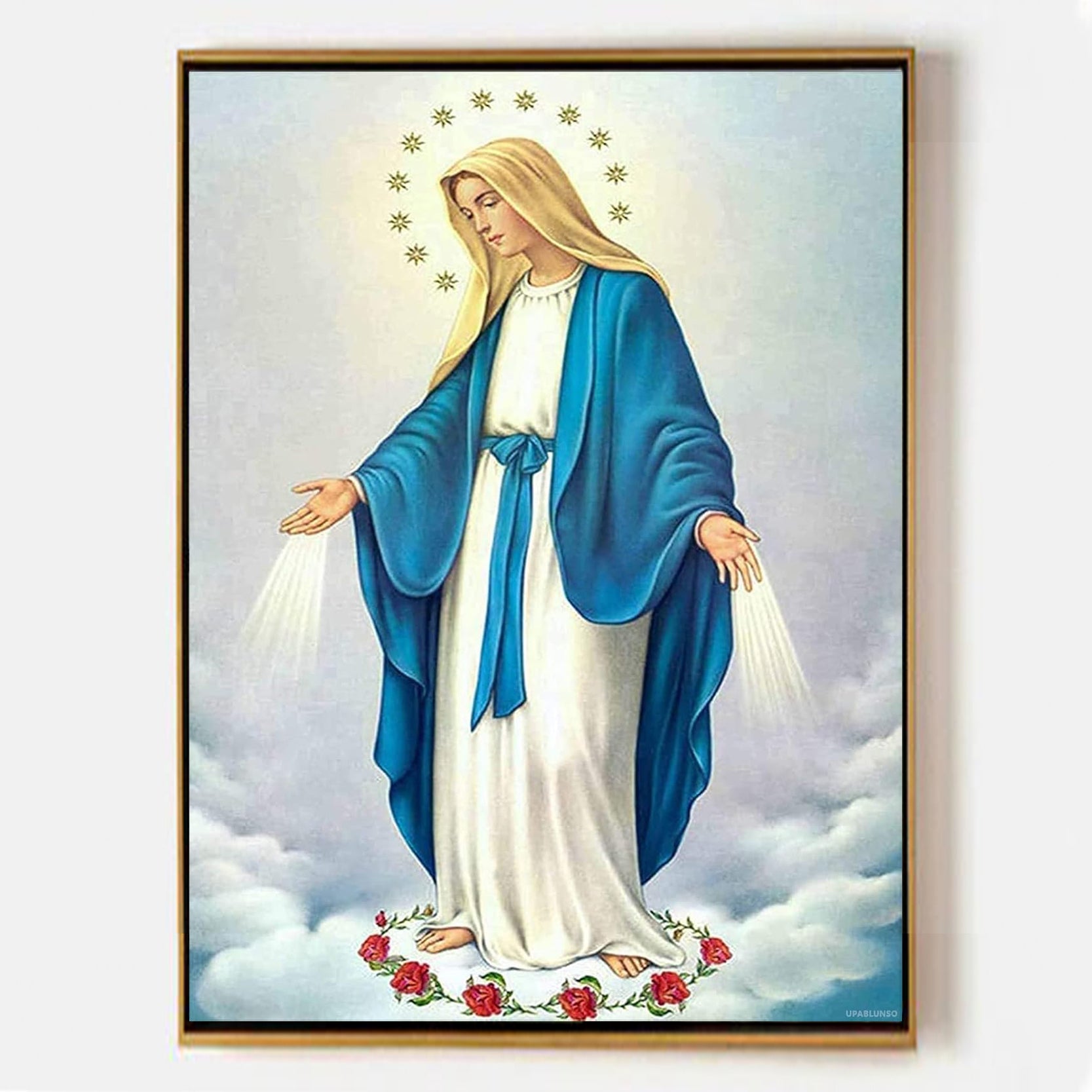 Arabelart Holy Virgin Mary &ndash; Blessed Mother Catholic Religious Oil Painting AR1503