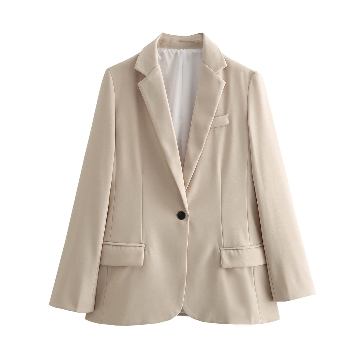 church outfit Spring Lazy Style 3 Colors One Button Casual Loose Suit Jacket