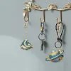 16pcs Stars and Moon Double-Sided DIY Diamond Painting Keychain Kit