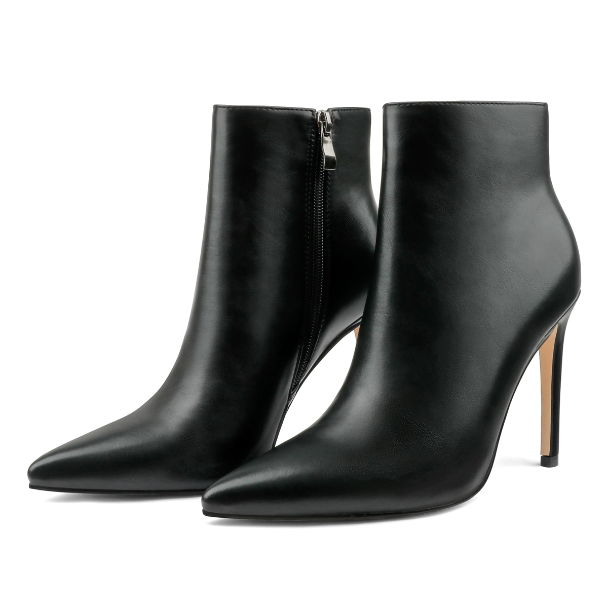 10cm/3.94" Women's Closed Pointed Toe Stilettos Heels Ankle Boots