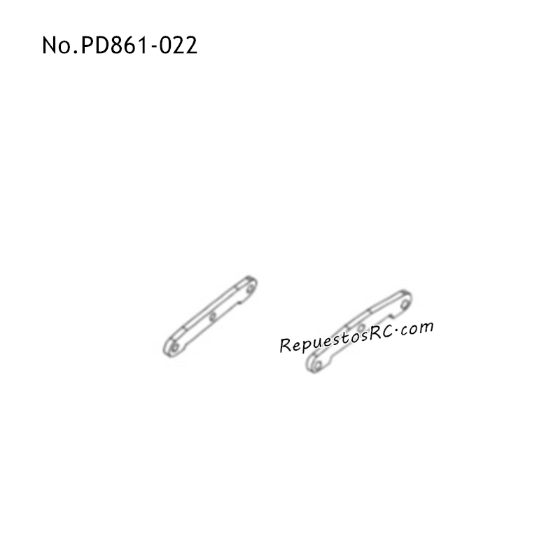 PD RACING TK10 Piezas para Coches RC Montaje del Brazo Oscilante Delantero y Trasero PD861-022-R