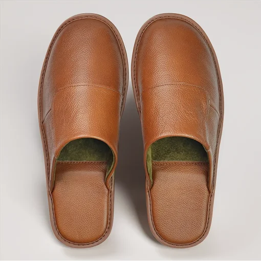 Orthopedic leather slippers Radinnoo.com