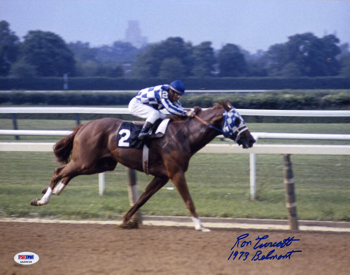 Ron Turcotte SIGNED 11x14 Photo Poster painting 73 Triple Crown PSA/DNA AUTOGRAPHED Secretariat