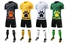 Men's Customizable Summer Sports Shirt Uniform Youth Soccer Jersey Set Name Custom Design Twill Custom Sublimation Short OEM