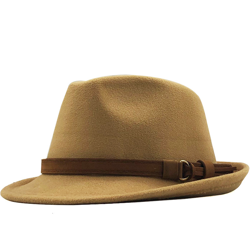 Multicolor Woolen Warm Hat British Retro Jazz Hat