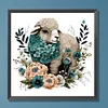 Diamond Painting -5D Full Round Drill Flower Sheep