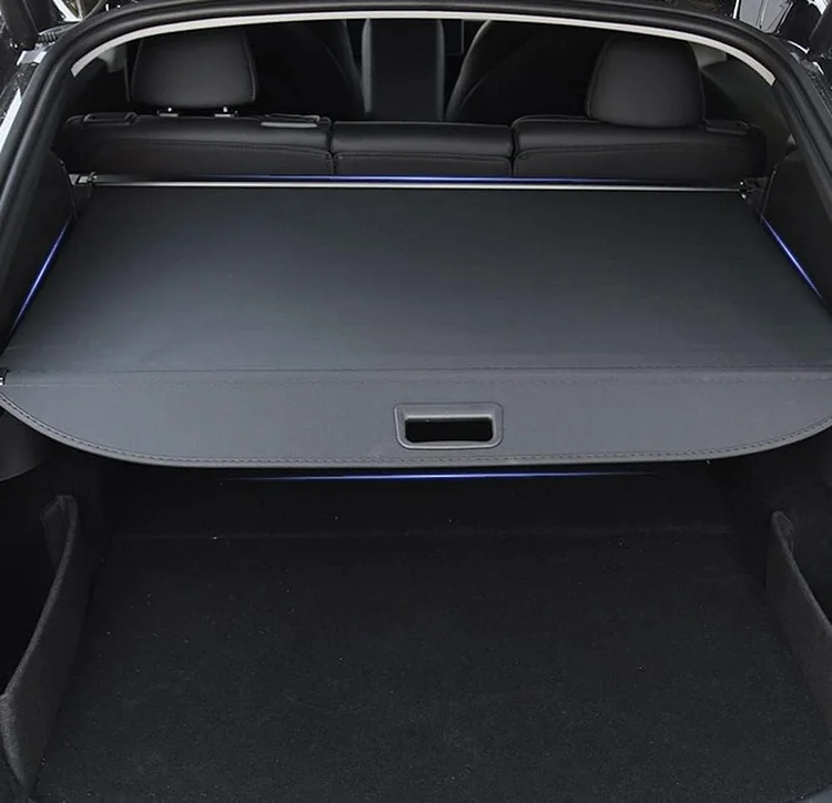 Cargo Cover Accessories for Tesla Model Y Retractable Waterproof Rear Trunk Cargo Luggage Security Privacy Shade Cover Shield ITN Auto