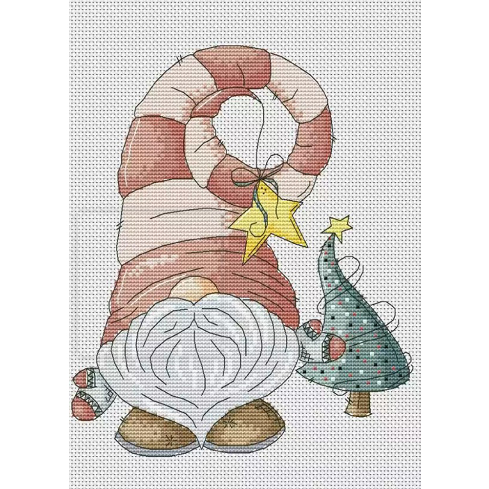 

Gnome - 11CT Stamped Cross Stitch - 30*40CM, 501 Original