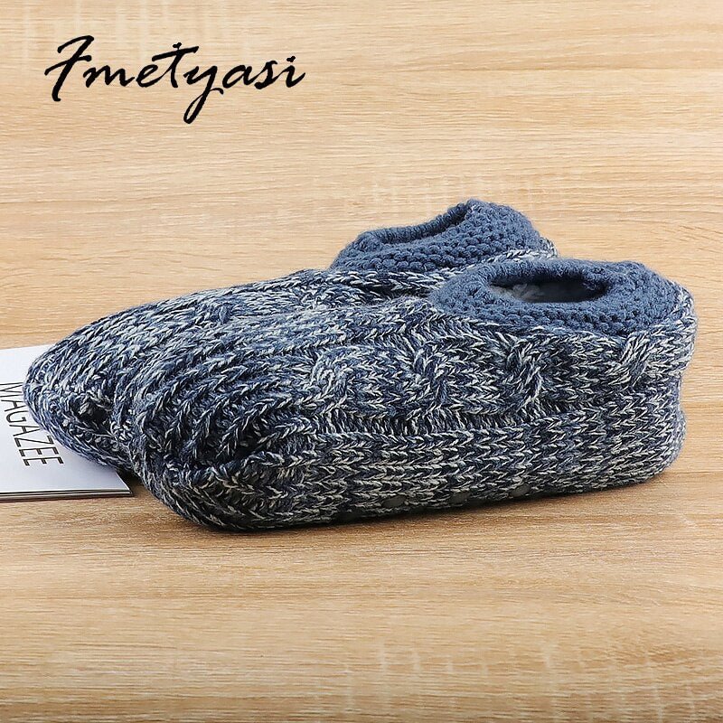 Women Slippers Winter 2021 Warm Crochet slippers Socks Plush Comfy Soft Slippers for Home Unisex Indoor Non-Slip Slippers