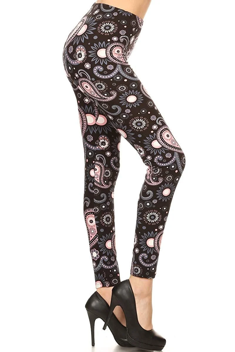 Leggings Depot Women's Buttery Soft Classic Fashion Print Leggings BAT4