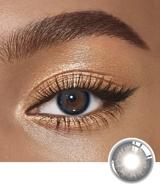 Ginsia Fresh Brown 1 Year Natural Colored Eye Contacts