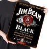 Jim Beam Black Whiskey - Metal Tin Signs(8*12Inch/12*16Inch) - Bar