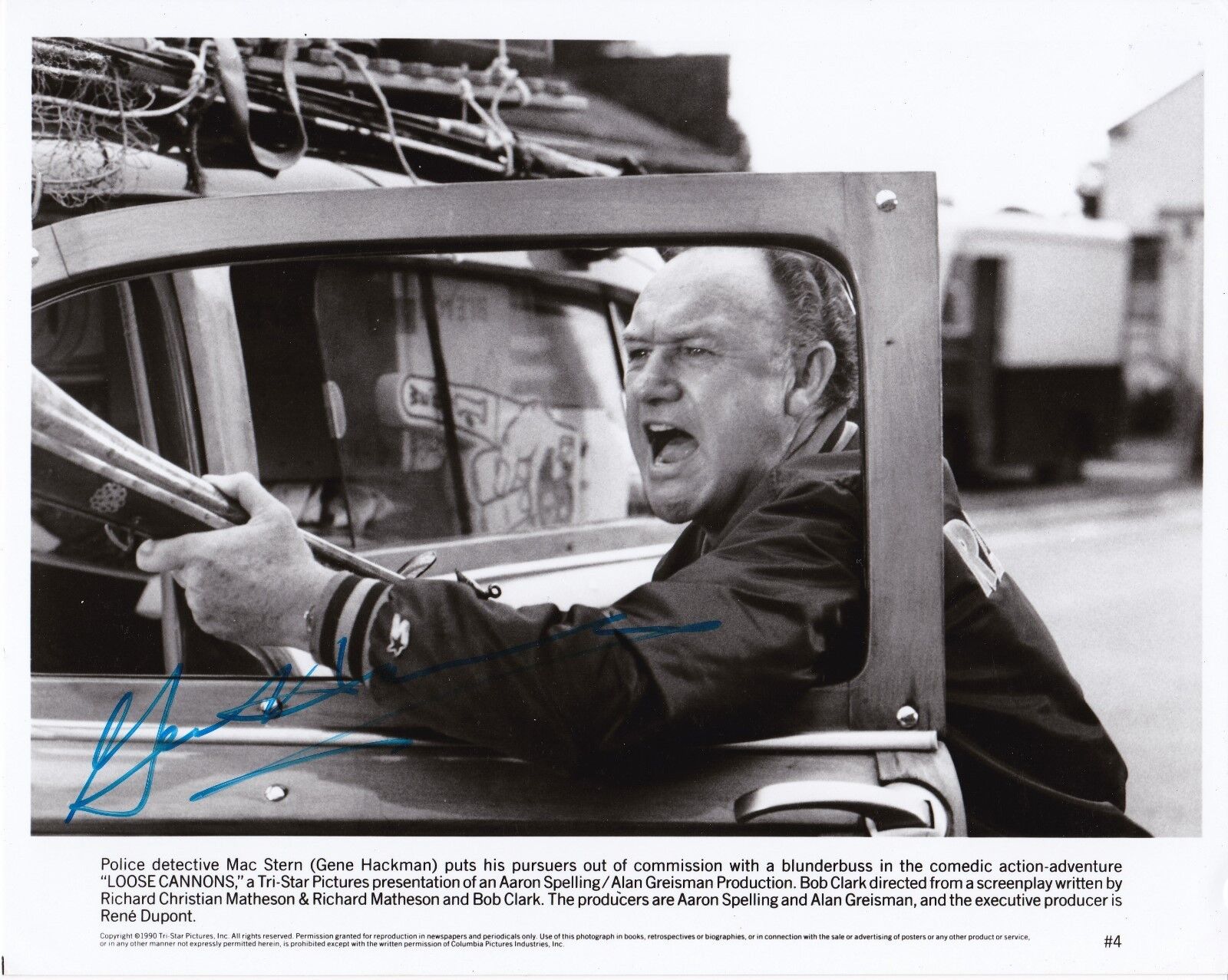 Gene Hackman ‘Loose Cannons’ Autographed 8x10 Photo Poster painting with CoA