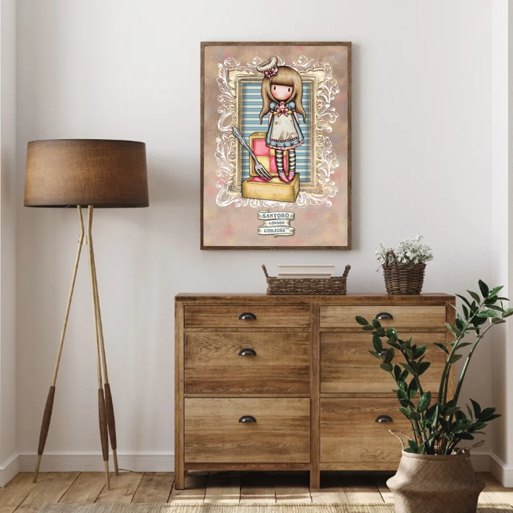 5D DIY Full Round Drill Diamond Painting Grace Doll Art Home Decoration (B5765)