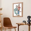 (Counted/Stamped) 14CT Old Married Couple - Cross Stitch 19*25cm/7.48*9.84in(Brand)