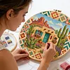 Stamped Cross Cross cross stitch kit for Adults Southwestern Scene 11CT tapestrymarket
