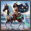 Princess Pocahontas Horse-11CT Stamped Cross Stitch 40*40cm tapestrymarket