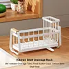 Sink Caddy Organizer & High Brush Holder Kitchen Bathroom Sponge Holder Basket