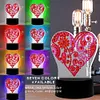 DIY Diamond Painting 7 Color Night Light Lamp Home Decoration Ornament Gift Kit(Heart)