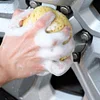 Car Wash Glove Honeycomb Coral Car Thick Sponge Block Car Care Detailing Brushes