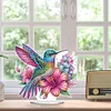 (US Only)2D Flat Hummingbird DIY 5D DIY Diamond Art Tabletop Decorations for Office Decor