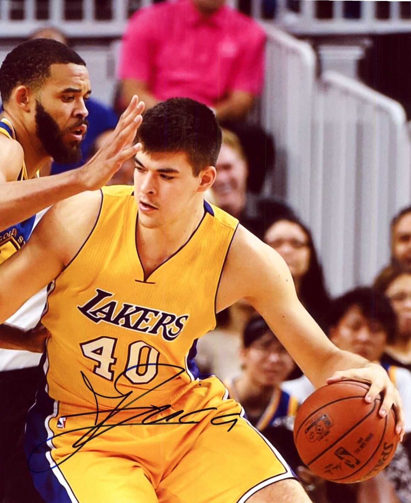 IVICA ZUBAC Authentic Hand-Signed LOS ANGELES LAKERS Rookie