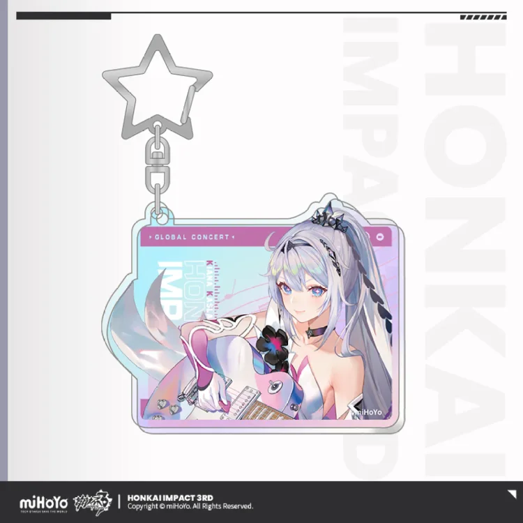 Honkai 3d Concert Series Acrylic Keychain[Original Honkai Official Merchandise]