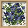 February - Violet Partial Bead Embroidery Kit 9CT Pre-Printed Bead Cross stitch 23*23CM