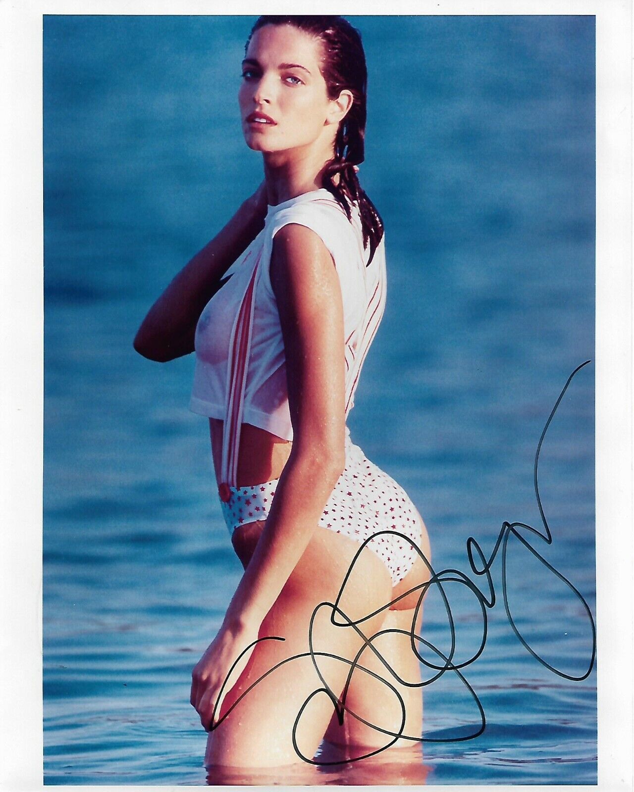 STEPHANIE SEYMOUR Autographed 8 x 10 Signed Photo Poster painting COA