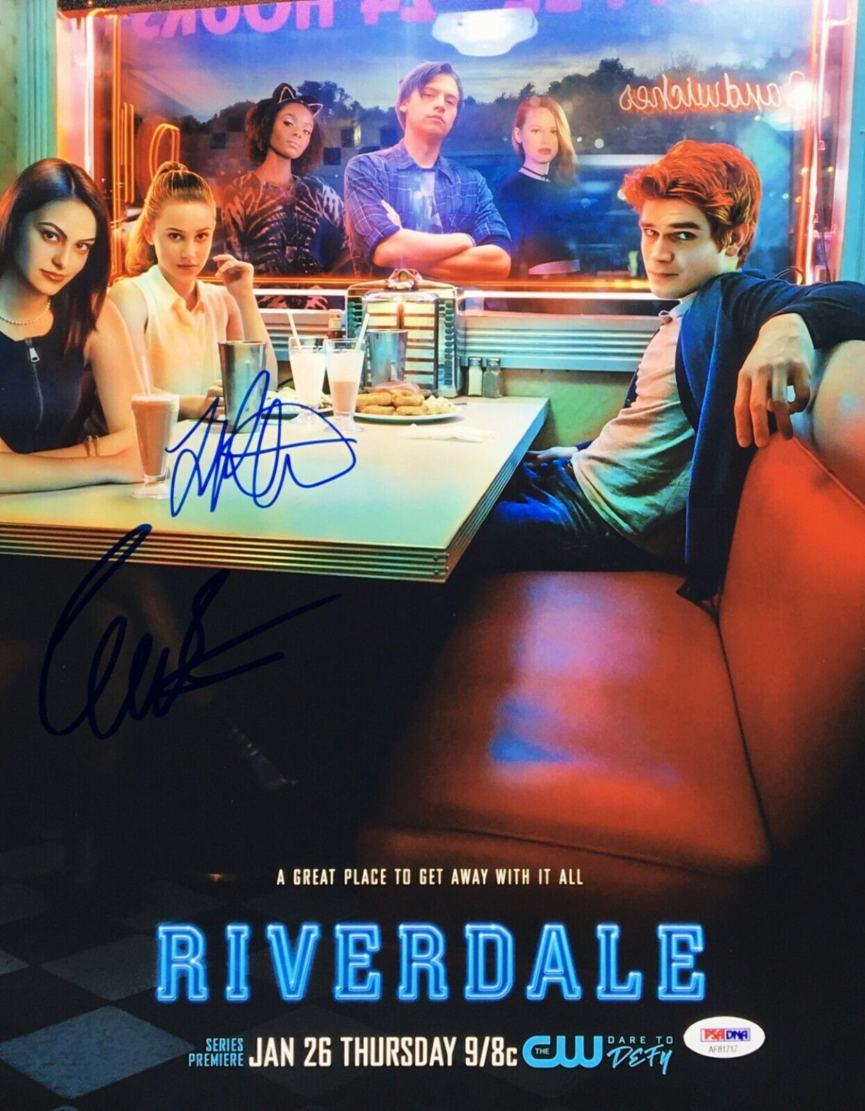 Camila Mendes & Lili Reinhart Signed 'Riverdale' 11x14 Photo Poster painting PSA AF81717