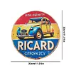 Ricard - Plaques rondes en m&eacute;tal(30*30cm)