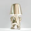 Thinker Little Golden Man Table Lamp Bedroom Ornaments Touch Switch USB Charging Table Lamp