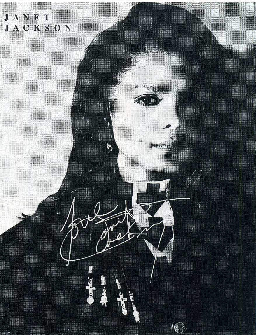 JANET JACKSON Signed Magazine Photo Poster paintinggraph - Sexy Pop Singer - Preprint