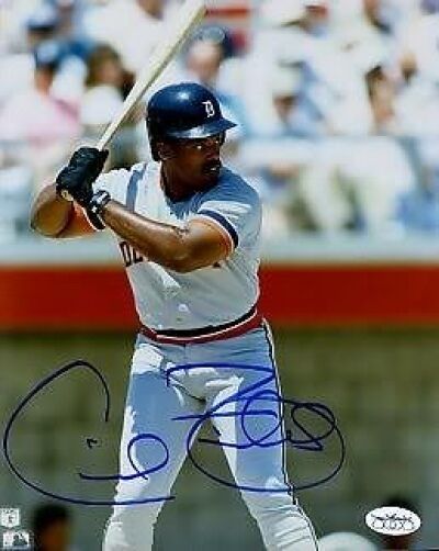 Cecil Fielder Tigers Signed Jsa Certed Sticker 8x10 Photo Poster painting Autograph Authentic