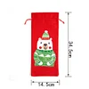 5D DIY Special Shaped Drill Diamond Painting Christmas Bear Wine Bottle Bags Covers Kits