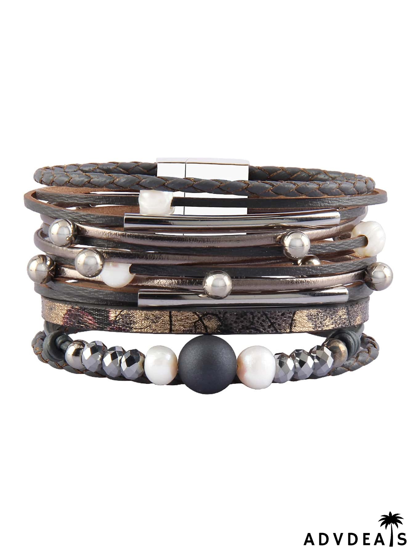 Faux Pearl Decor Layered Bracelet