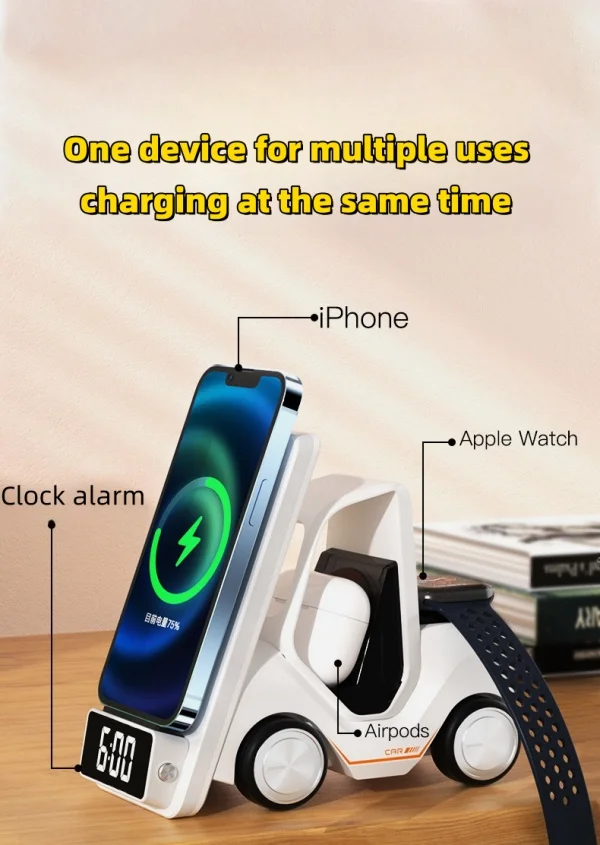 15W 3-in-1 Wireless Charger Stand